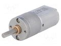 Motor: DC; with gearbox; POLOLU 20D; 6VDC; 3.2A; Shaft: D spring POLOLU POLOLU-3467