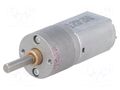 Motor: DC; with gearbox; POLOLU 20D; 6VDC; 3.2A; Shaft: D spring POLOLU POLOLU-3465