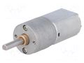 Motor: DC; with gearbox; POLOLU 20D; 6VDC; 3.2A; Shaft: D spring POLOLU POLOLU-3455