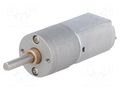 Motor: DC; with gearbox; POLOLU 20D; 6VDC; 3.2A; Shaft: D spring POLOLU POLOLU-3454