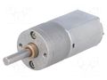 Motor: DC; with gearbox; POLOLU 20D; 6VDC; 3.2A; Shaft: D spring POLOLU POLOLU-3450