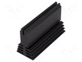 Heatsink: extruded; black; L: 75mm; W: 29.4mm; H: 45mm; 3.5K/W FISCHER ELEKTRONIK SK489/75/SA
