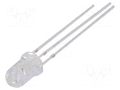 LED; red/blue; 5mm; 30°; Front: convex; 1.8÷2.6/2.9÷3.6VDC; round OPTOSUPPLY OSRBPA5B31A-TAG