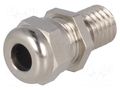 Cable gland; with long thread; M8; 1.25; IP68; brass; HSK-MINI HUMMEL HUMMEL-1106080130