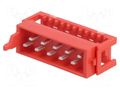 Connector: Micro-MaTch; plug; male; PIN: 10; IDC; for ribbon cable TE Connectivity 1-215083-0/C
