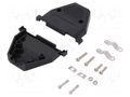 Enclosure for connectors: D-Sub; D-Sub 37pin,D-Sub HD 62pin MH CONNECTORS CCOV-37SC-BLACK