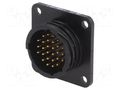 Connector: circular; socket; male; PIN: 28; CPC Series 2; THT TE Connectivity 1-207369-1