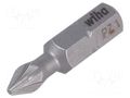 Screwdriver bit; Pozidriv®; PZ1; Overall len: 25mm; STANDARD WIHA WIHA.7012Z/PZ1/25