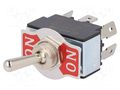 Switch: toggle; Pos: 2; DPDT; ON-ON; 20A/12VDC; Leads: connectors SCI R13-28B-01