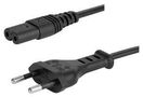 POWER CORD, EU, IEC C7, BLACK, 2M, 2.5A, 250V 6013.0474