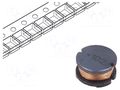 Inductor: wire; SMD; 1mH; 230mA; ±10%; Ø: 10mm; 3.1Ω; H: 6mm BOURNS SDR1006-102KL