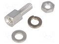 Threaded head screw; Thread len: 7.9mm; Thread: UNC 4-40 TE Connectivity 167501-2
