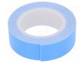 Tape: fixing; W: 19mm; L: 1.5m; Thk: 1.1mm; double-sided; white ANTICOR ANC-560-19-1.5WH