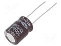 Capacitor: electrolytic; THT; 1000uF; 10VDC; Ø10x12.5mm; Pitch: 5mm SAMWHA RD1A108M1012MPA