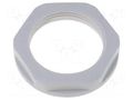 Nut; PG16; polyamide; 30mm; grey; Thread: PG; with flange; KMK-PA-MB HELUKABEL HELU-90714