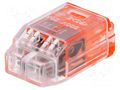 Quick splice; QLX; 20A; 300V; spring clamp; Contacts: copper; red NICHIFU QLX2-RCL