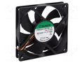 Fan: DC; axial; 24VDC; 120x120x25mm; 254.84m3/h; 54dBA; ball; 24AWG SUNON PMD2412PTB1AF