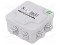 Enclosure: junction box; X: 102mm; Y: 102mm; Z: 47mm; IP55; grey ELEKTRO-PLAST NASIELSK EPN-2700-02