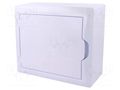 Enclosure: for modular components; IP40; white; No.of mod: 8; 400V ELEKTRO-PLAST NASIELSK EPN-2502-00