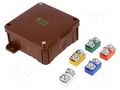 Enclosure: junction box; X: 98mm; Y: 98mm; Z: 46mm; wall mount; IP55 ELEKTRO-PLAST NASIELSK EPN-0290-61