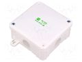 Enclosure: junction box; X: 98mm; Y: 98mm; Z: 46mm; wall mount; IP55 ELEKTRO-PLAST NASIELSK EPN-0290-01