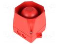 Signaller: sound; siren; 110÷230VAC; 105dB; Asserta Mini; IP66; red EATON ELECTRIC AS/N/110-230/R
