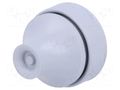 Grommet; with bulkhead; Ømount.hole: 16mm; EPDM; dark grey; IP67 TRELLEBORG VET5-7