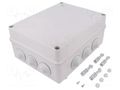 Enclosure: junction box; X: 244mm; Y: 305mm; Z: 126mm; IP55; grey ELEKTRO-PLAST NASIELSK EPN-2721-02