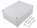 Enclosure: multipurpose; X: 170mm; Y: 220mm; Z: 86mm; INDUSTRIAL ELEKTRO-PLAST NASIELSK EPN-2716-00