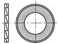 Washer; internally serrated,externally serrated; M16; D=30.7mm BOSSARD B16/30.7/BN65212