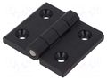 Hinge; Width: 60mm; technopolymer PA; black; H: 45mm ELESA+GANTER CFM60-45-SH-6