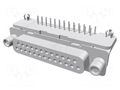 Connector: D-Sub; PIN: 25; socket; female; angled 90°; THT; UNC 4-40 TE Connectivity 3-106507-2