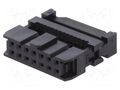 Connector: IDC; plug; female; PIN: 14; with cable clamp; IDC; 1.27mm AMPHENOL COMMUNICATIONS SOLUTIONS T812-1-14