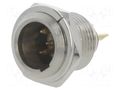 Connector: XLR mini; socket; male; PIN: 4; soldering; Ø11mm NINIGI MXLR-4W-C