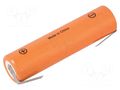 Re-battery: Ni-MH; 4/3A,4/3R23; 1.2V; 3800mAh; soldering lugs PANASONIC ACCU-4/3A/L