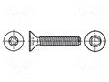 Screw; 2.5x12; Head: countersunk; Torx®; TX08; steel; zinc; DIN 7500 BOSSARD B2.5X12/BN11288