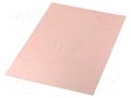 Laminate; FR4,epoxy resin; 0.6mm; L: 297mm; W: 210mm SOLDER PEAK LAM210X297E0.6