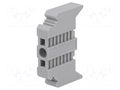 Holder; grey; L: 48.6mm; W: 9.5mm; H: 32.8mm; TS35 PHOENIX CONTACT E/NS35N