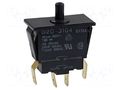 Switch: door; Pos: 2; DPST-NO; 16A/250VAC; black; Leads: connectors OMRON Electronic Components D2D-3104