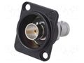 Coupler; BNC socket,both sides; shielded; 75Ω; black; gold-plated NEUTRIK NTR-NBB75DFIB