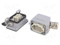 Connector: HDC; male + female; plug + socket,complete set; HE WEIDMÜLLER KIT-HE06.100