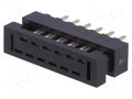 Connector: IDC; PIN: 12; THT; for ribbon cable; 2mm; 2x6; 1mm CONNFLY DS1018-02-12B2