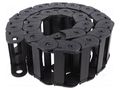 Cable chain; LIGHT; Bend.rad: 60mm; L: 990mm; Int.height: 25mm BREVETTI SR325LE076060