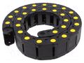 Cable chain; MEDIUM; Bend.rad: 120mm; L: 980mm; Int.height: 24mm BREVETTI 305A020