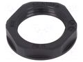 Nut; PG11; polyamide; UL94V-2; 24mm; black; Thread: PG; with flange LAPP SKINTOP-NPG11B