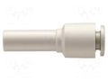 Push-in fitting; straight,reductive; -1÷10bar; polypropylene SMC KQ2R23-06A