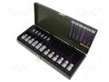 Wrench-set; socket bits; Mounting: 1/2",1/4"; 18pcs. PROXXON PRN23100
