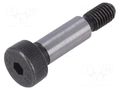 Shoulder screw; steel; M5; 0.8; Thread len: 9.5mm; hex key; HEX 3mm ELESA+GANTER ISO7379-6-M5-16
