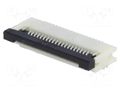 Connector: FFC/FPC; SMT; PIN: 20; 0.5mm; horizontal Riverdi ZIF0520DH-CF25