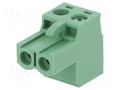 Pluggable terminal block; 5mm; ways: 2; straight; plug; female DEGSON ELECTRONICS 2EDGKF-5.0-02P